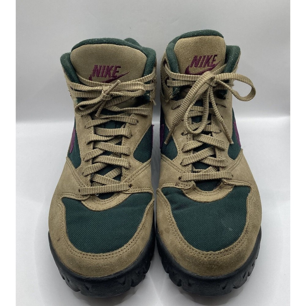 VTG 90s Nike ACG Caldera Hiking Boots Size 8 Women's Brown/Turquoise/Purple EUC